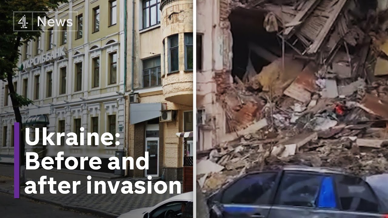 The Streets Of Ukraine Before And After The Russian Invasion