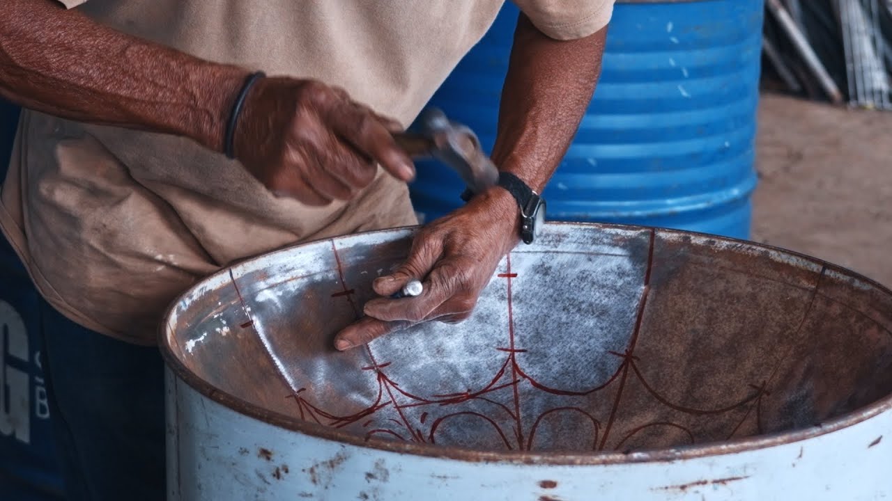 The skill to make the beloved steel drum, A Step-by-Step Guide